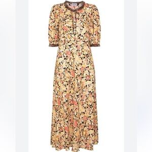 Rixo Hanna Midi Maxi Dress Short Sleeve Floral Sz. M.